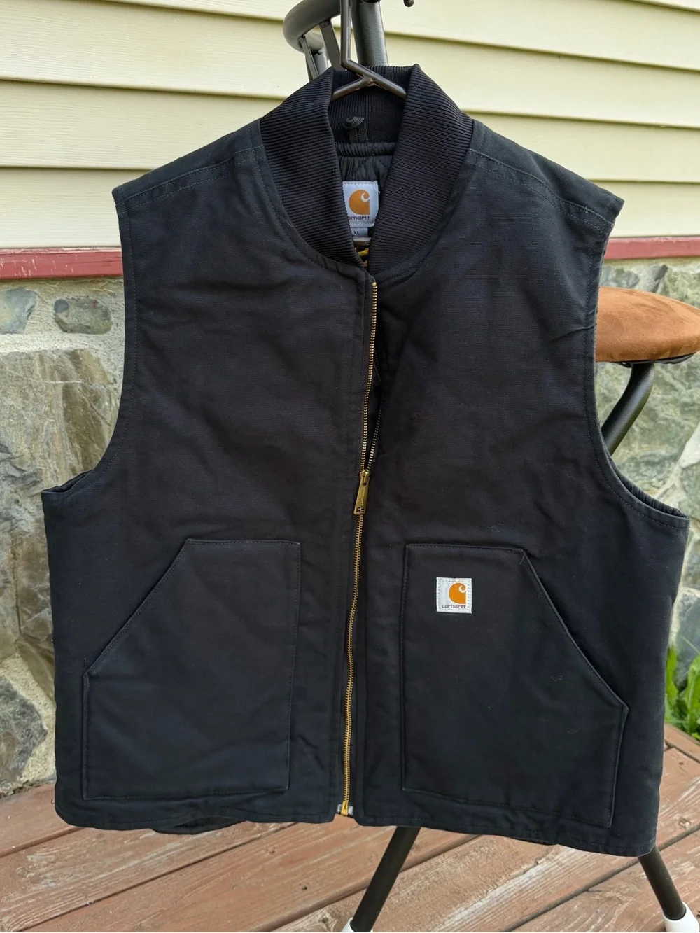 Carhartt Black Men's XL Work Vest Utility